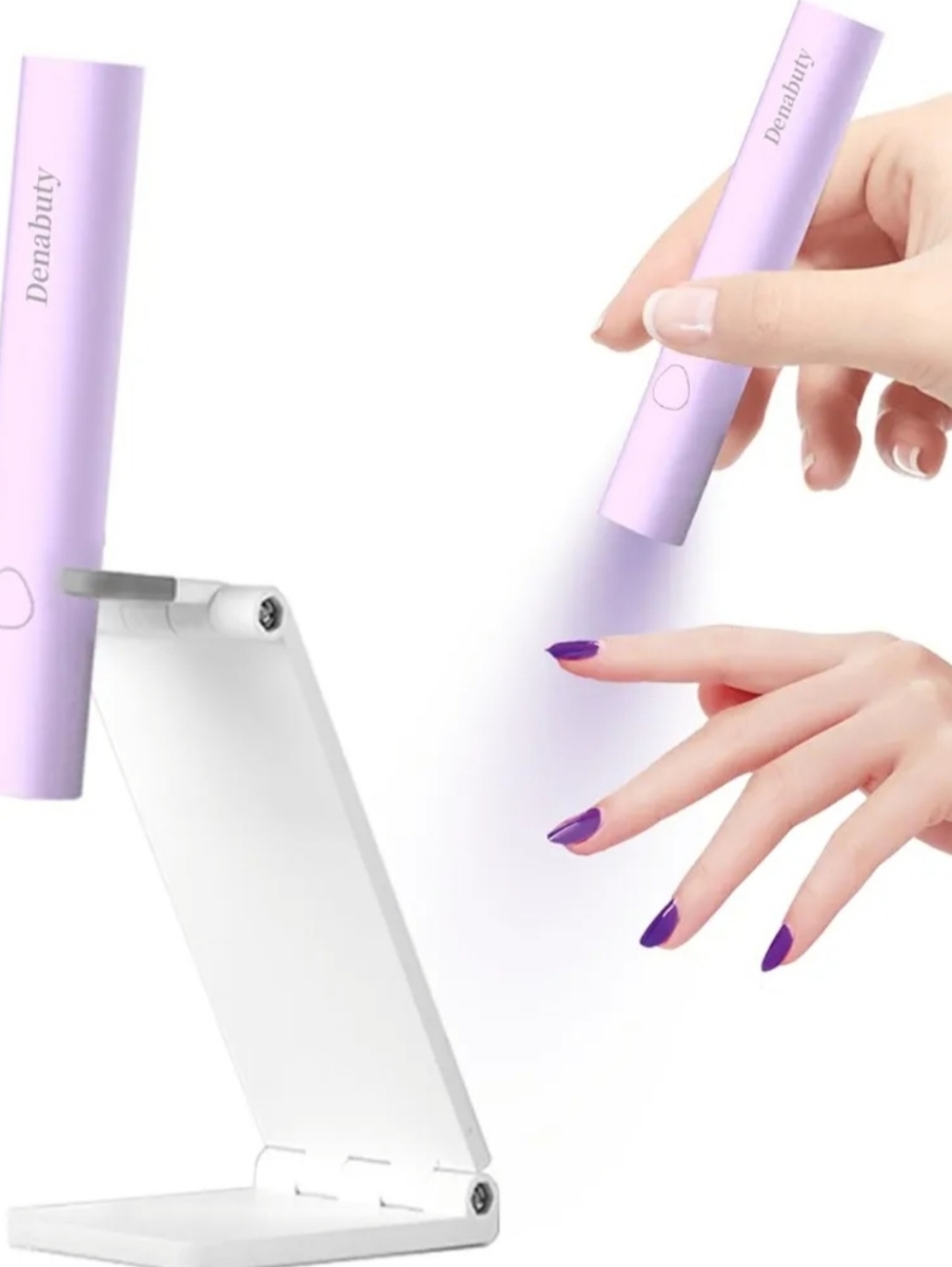 Lilac Portable UV Nail Lamp - Compact UV LED Cure Light